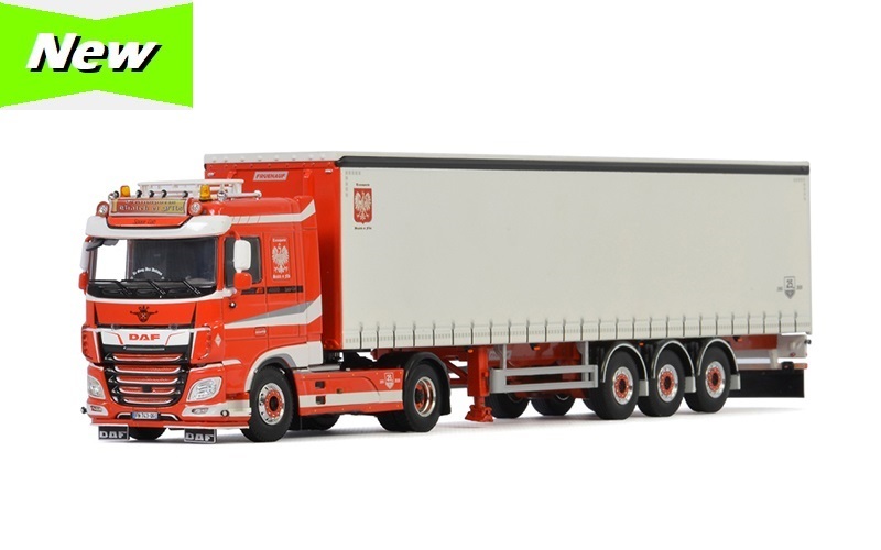 1/50 DAF XF 4x2 with 3-axle Curtainsider
