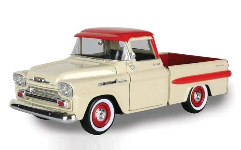 1/24 1958 Chev Apache – Cream/Red